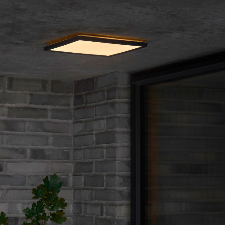 Nordlux Oja udendørs loftlampe, firkantet