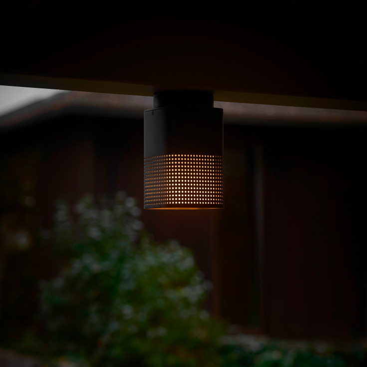 Nordlux Sidara udendørs loftlampe, sort