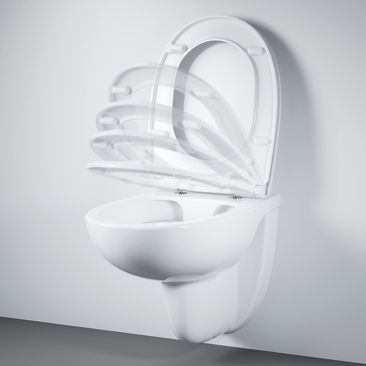 Grohe Bau Ceramic toiletsæde, soft close, aftagelig, hvid