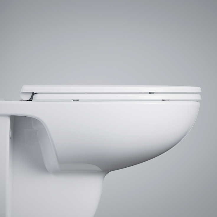 Grohe Bau Ceramic toiletsæde, aftagelig, hvid