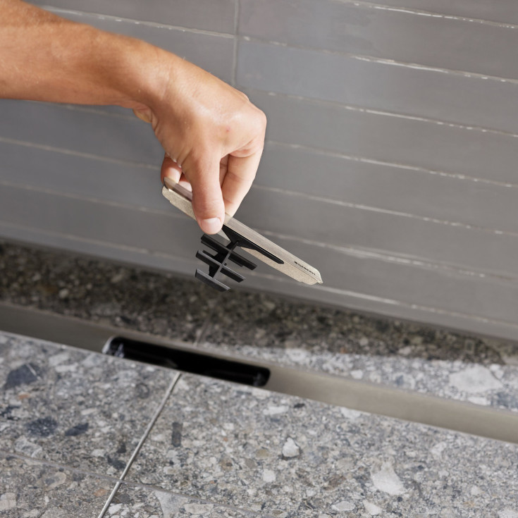 Geberit CleanLine30 afløbsarmatur, 300-1600 mm, fri placering, børstet rustfrit stål