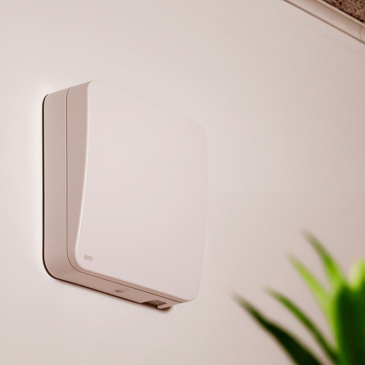 Duka One S6 ventilator med varmegenvinding, Ø160 mm, wifi, hvid