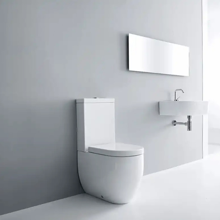 Lavabo Flo toilet, back-to-wall, hvid