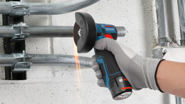 Bosch vinkelsliber GWS 12V-76 professional u.batteri