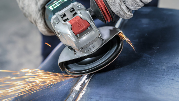 Bosch gummibagskive til GWS, hård, M14, 125 mm