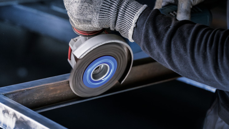 Bosch X-LOCK skivestålbørste, flettet, 0,5 x 115 mm, Inox