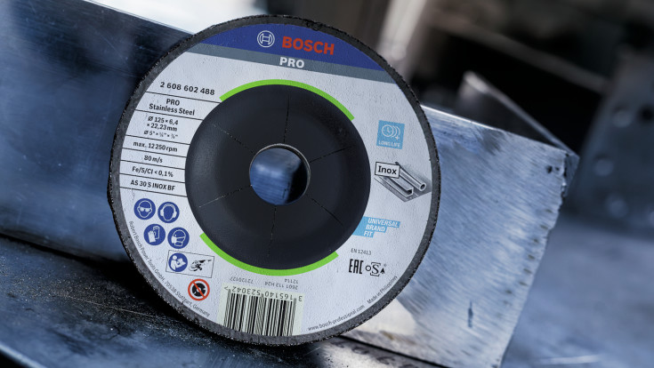 Bosch slibeskive INOX, 125 x 6 mm