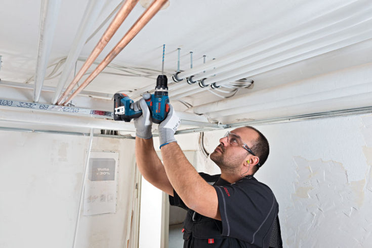 Bosch slagboremaskine GSB 18V-65, 2 x 18V/4,0 Ah ProCore, L-Boxx
