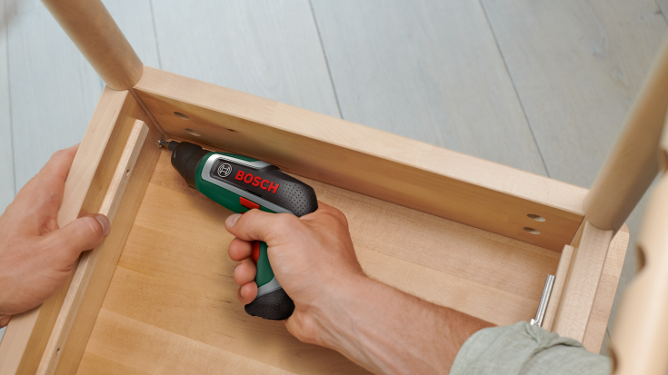 4 stk Bosch batteridrevet skrutrekker IXO 7, 3,6 V/2,0 Ah