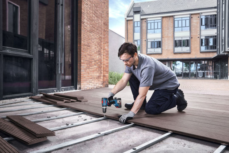 Bosch slagboremaskine GSB 18V-65, 2 x 18V/4,0 Ah ProCore, L-Boxx