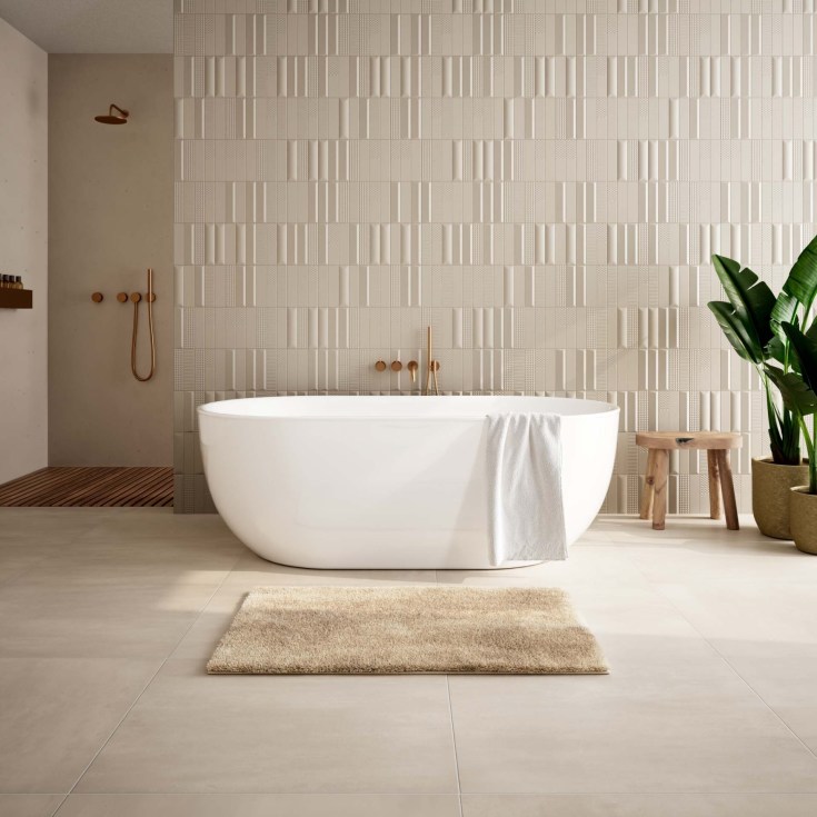 Leijma Elysia bademåtte, 60x100 cm, beige
