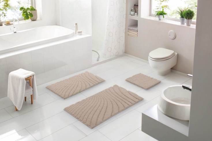 Leijma Caffi bademåtte, 70x120 cm, beige