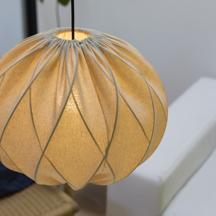 Nielsen Light Jasmin pendel, sort ledning, sand