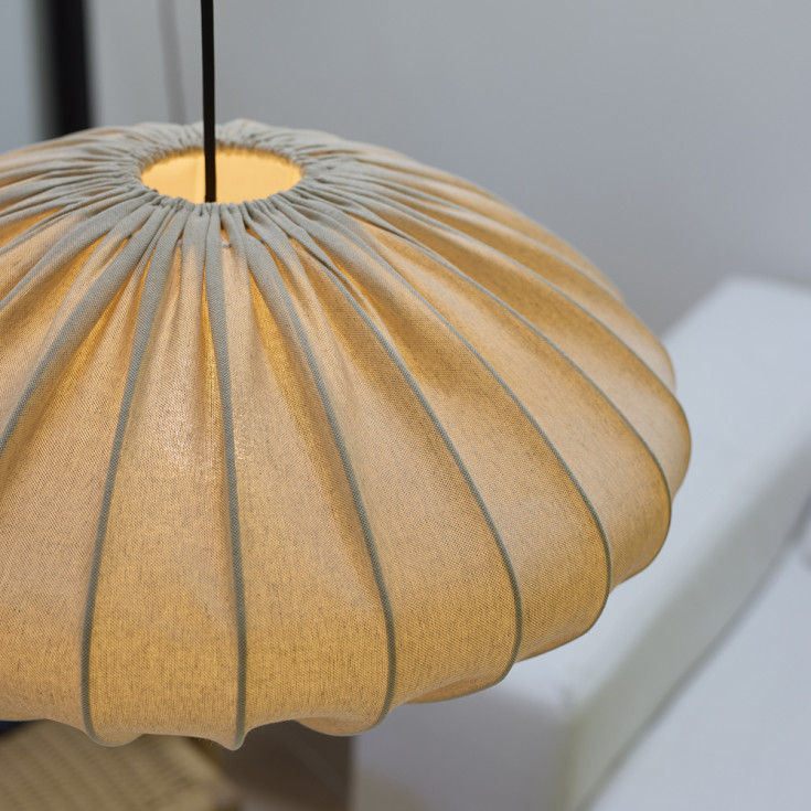 Nielsen Light Jasmin Ellipse pendel, sort ledning, sand