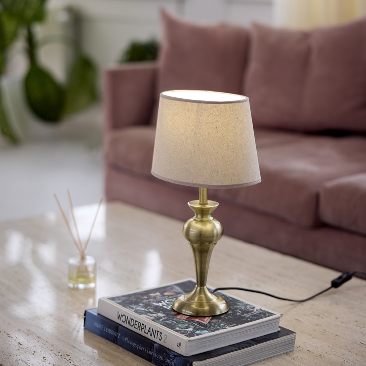 Nielsen Light Jasmin lampeskærm, sand, H16 cm