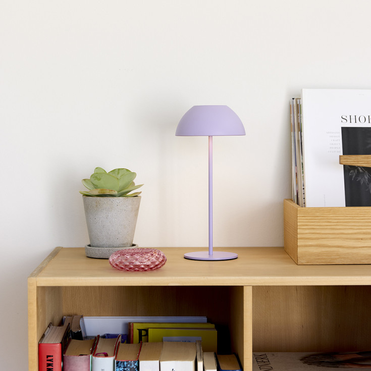 Nielsen Light Luna uppladdningsbar bordslampa, lila