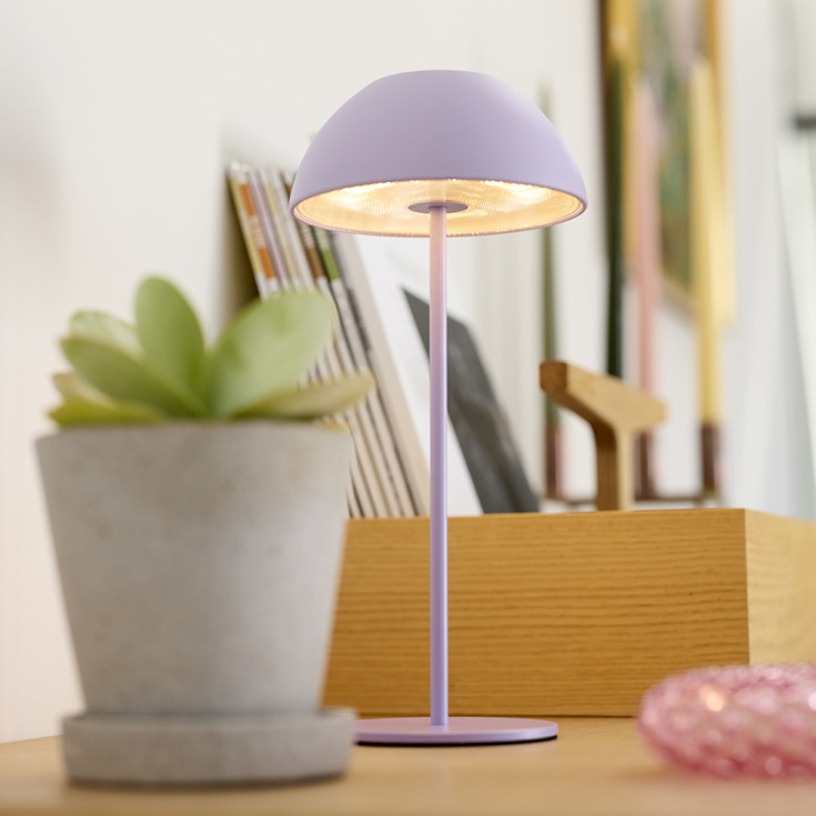 Nielsen Light Luna uppladdningsbar bordslampa, lila