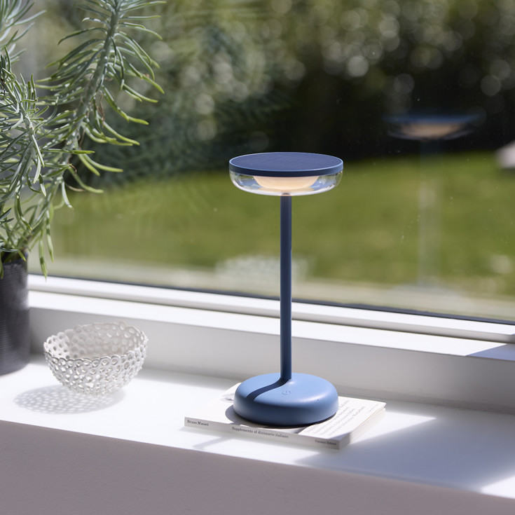 Nielsen Light Breeze solcell bordslampa, blå