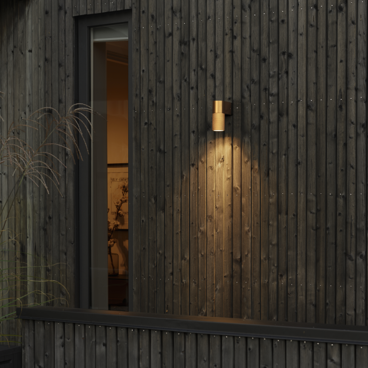 Konstsmide Temi vägglampa utomhus, nedåtriktad