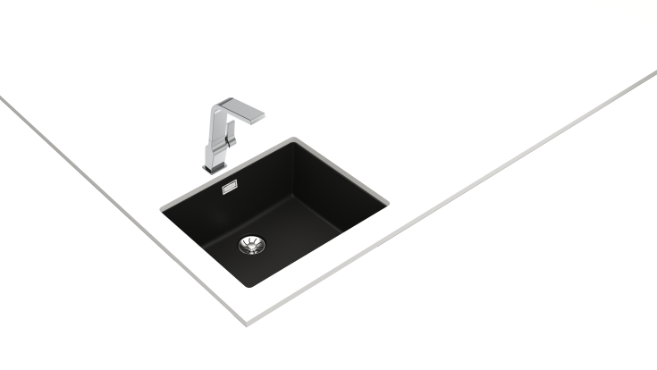 Intra Radea R10-5040 køkkenvask, 55,6x45,6 cm, sort