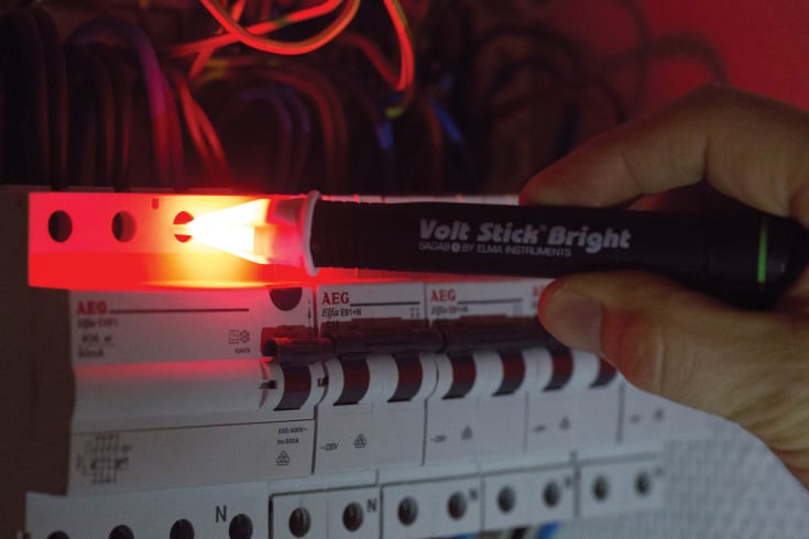 Elma Volt Stick Bright berøringsfri polsøger, 20-1000V