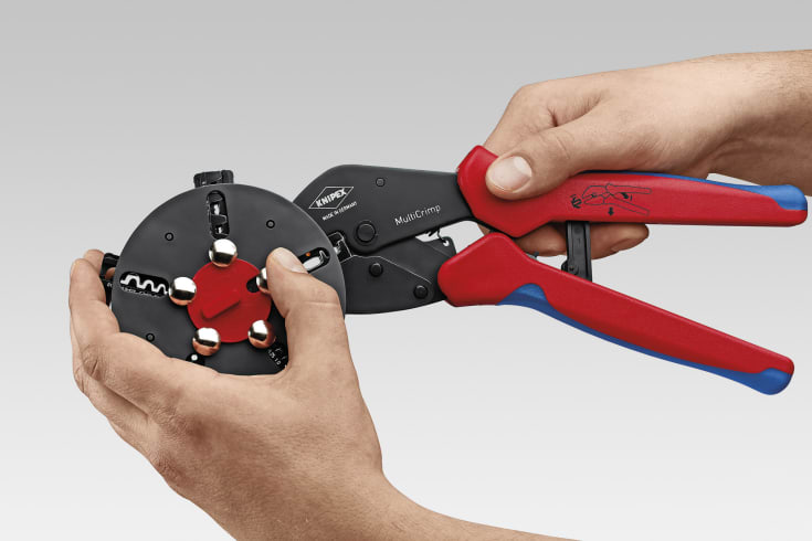 Knipex multicrimptang med 5 skifteindsatser, 250 mm