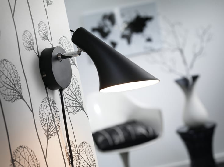 Nordlux Vanila vägglampa, svart