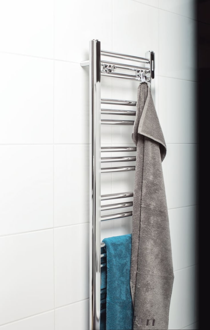 Svedbergs Bas handdukstork, kombi, 50x142 cm, krom