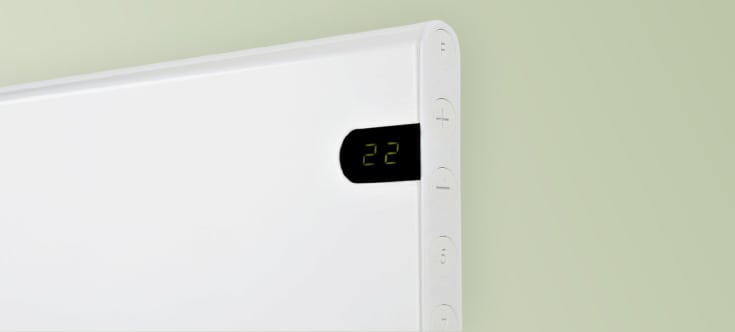 Adax Neo Basic NP el-radiator med termostat 2000W/230V, vit, 30 m²