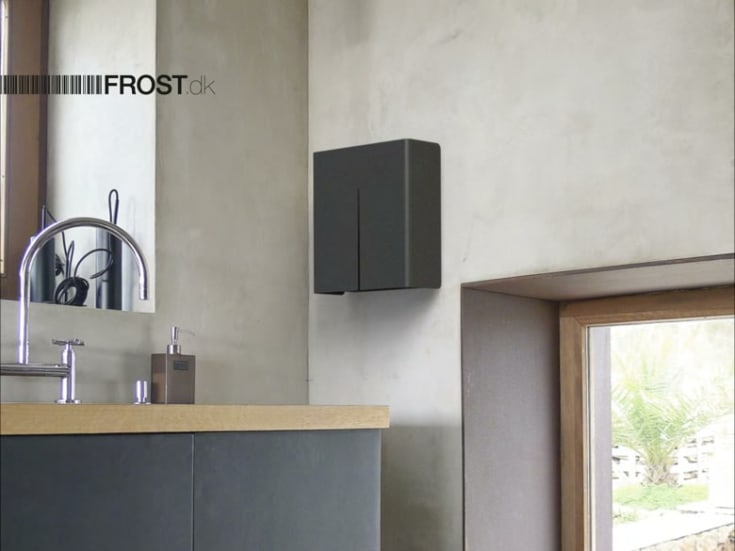Frost Nova2 pappersdispenser, svart