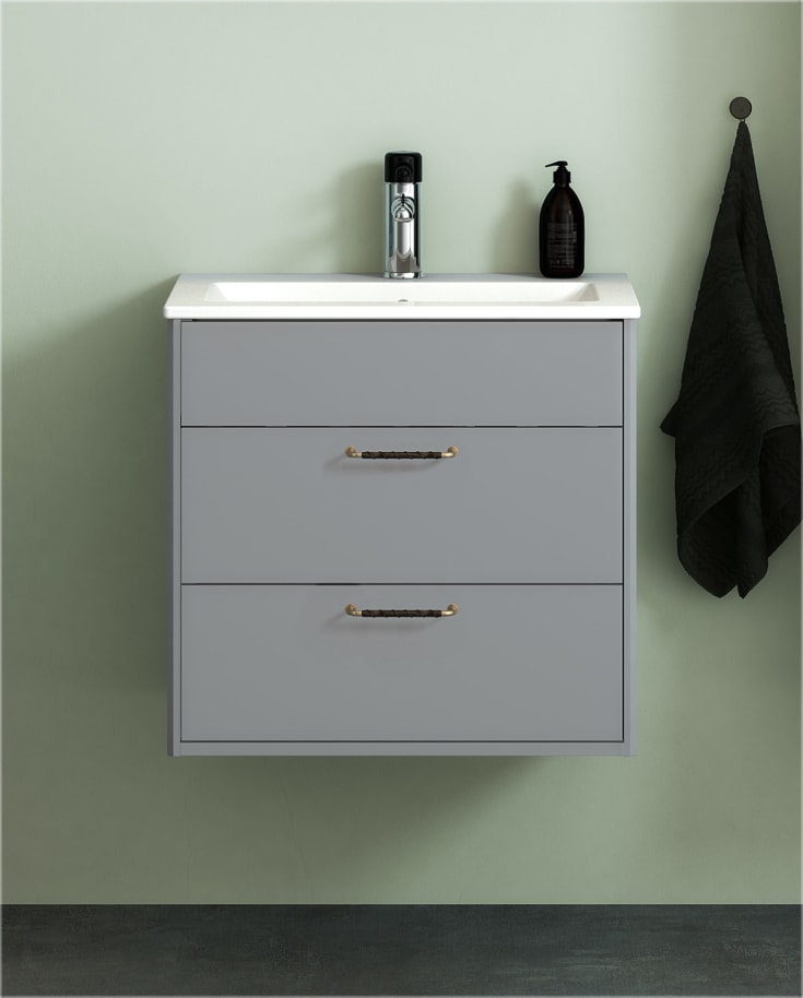 Gustavsberg Graphic möbelpaket, 60x41 cm, varm grå