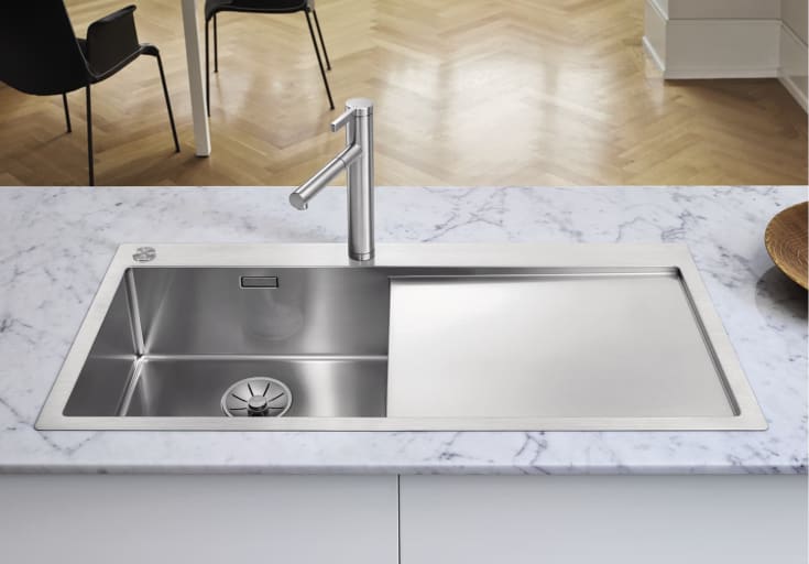 Blanco Claron 5 S IF MXI diskbänk, 78x51 cm, rostfritt stål