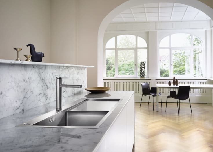 Blanco Claron 5 S IF MXI diskbänk, 78x51 cm, rostfritt stål