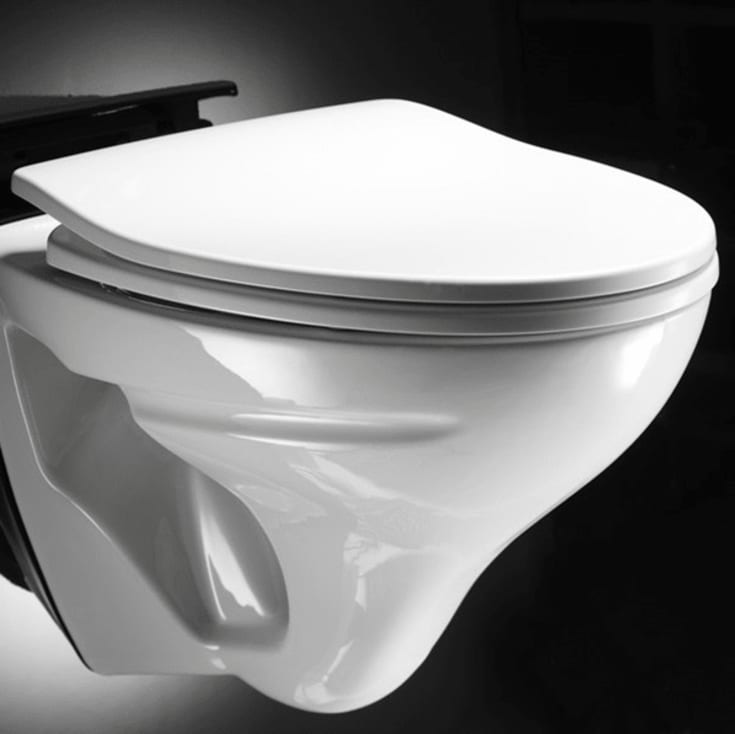 Pressalit Cera+ 590 toiletbræt, soft close, hvid