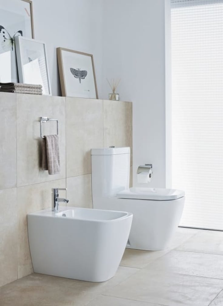 Duravit Happy D.2 bidé, golvstående, vit