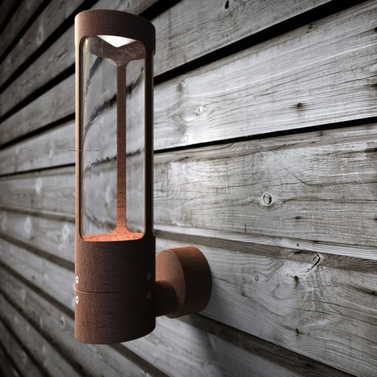 Nordlux Helix vägglampa utomhus, rost