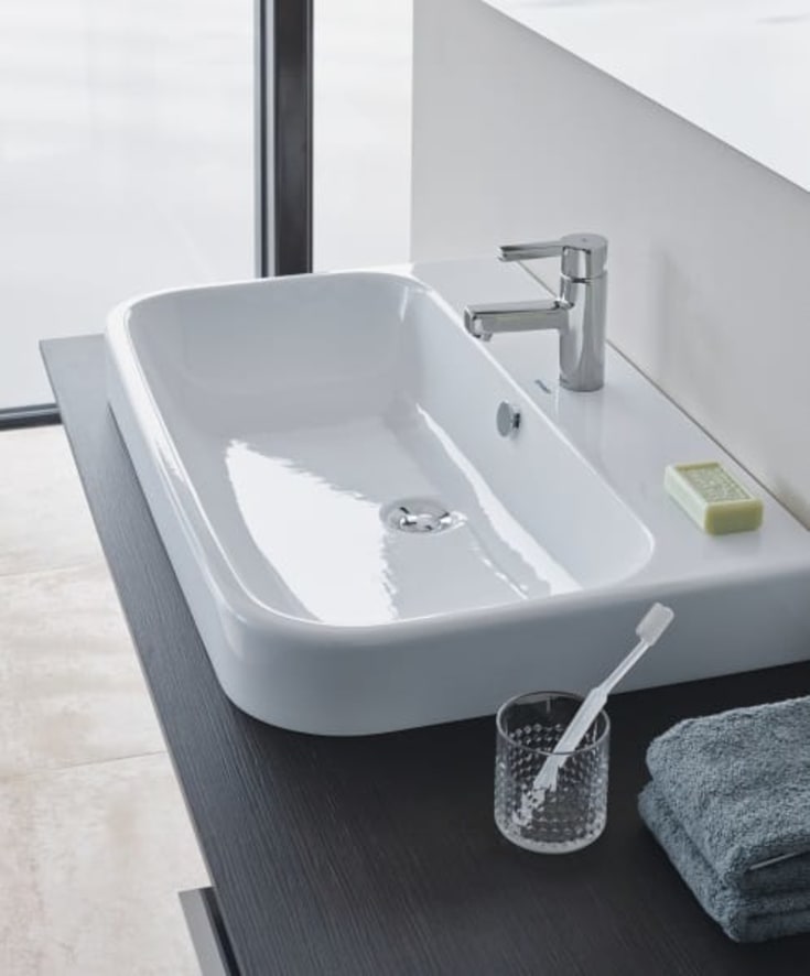 Duravit Happy D.2 toppmontert servant, 60x47,5 cm, hvit