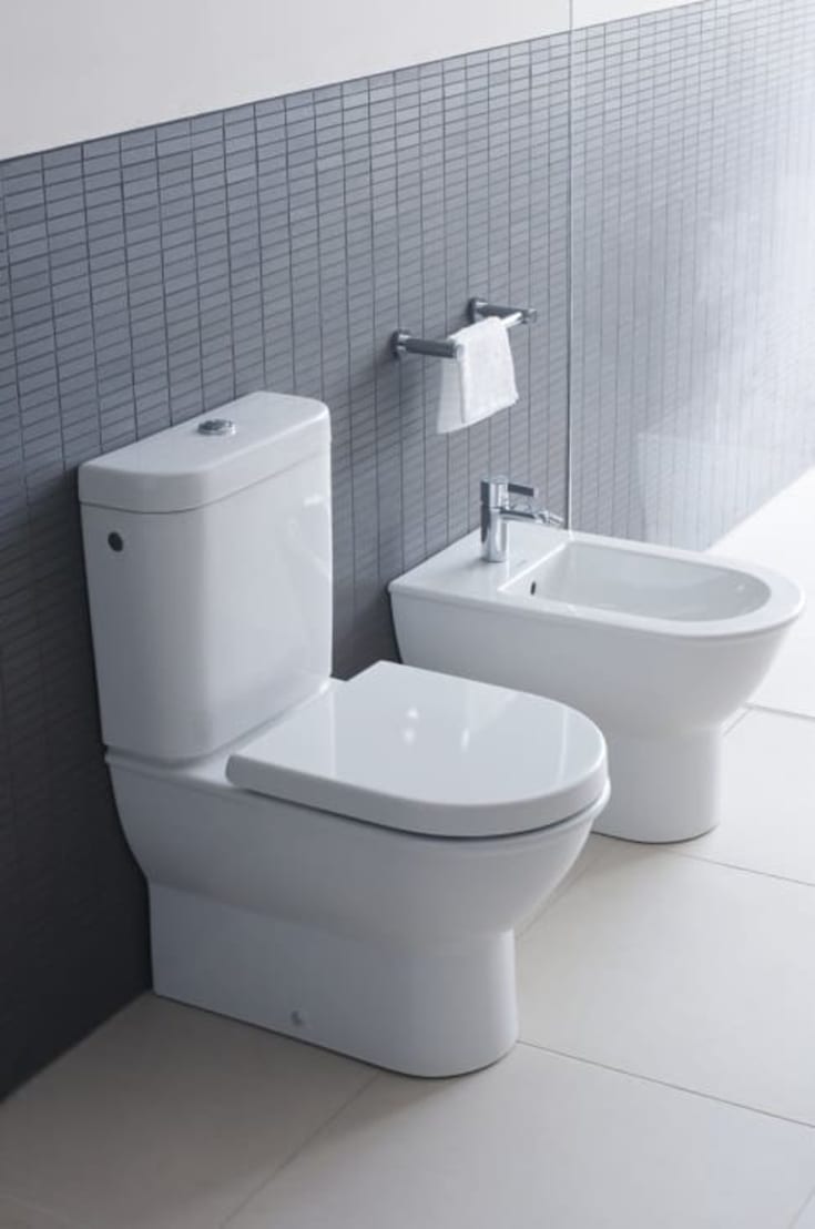 Duravit Darling New bidé, golvstående, rengöringsvänlig, vit