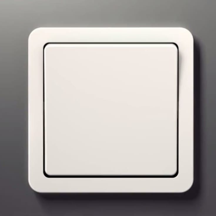 LK Fuga Slim designramme, 1 modul, hvid