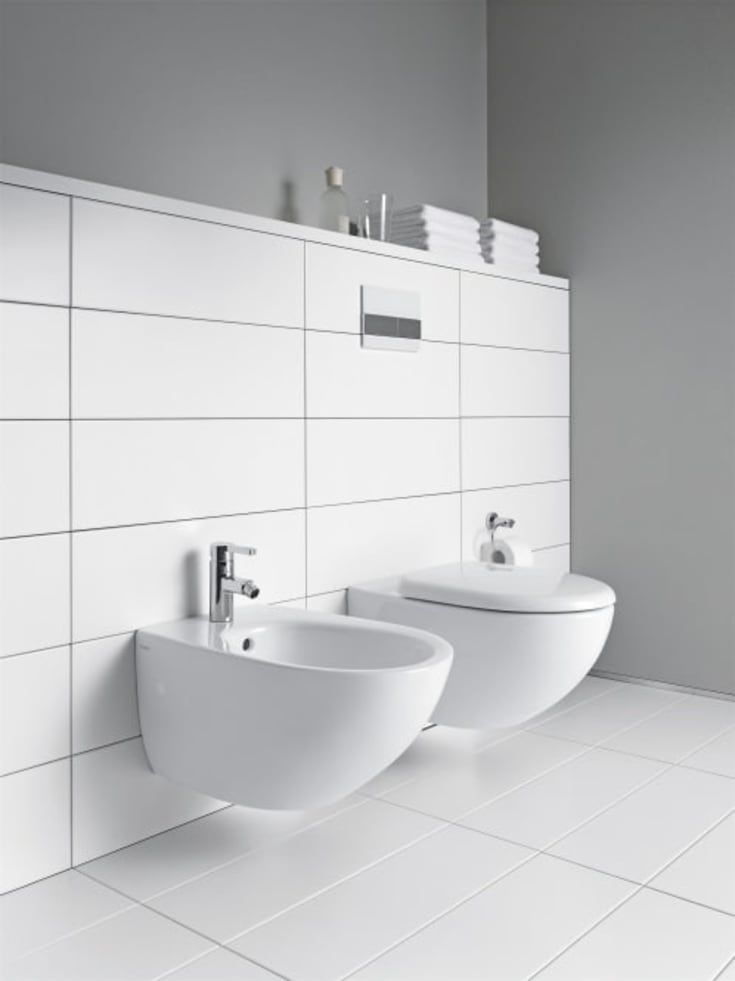 Duravit Architec vegghengt toalett, hvit
