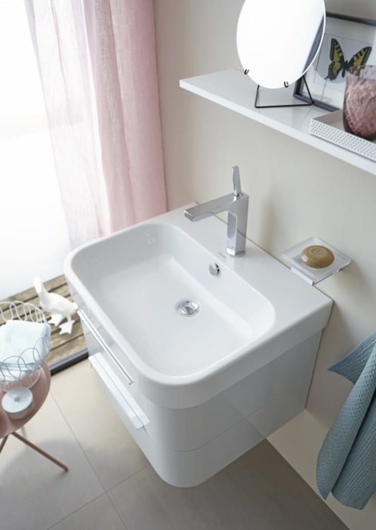 Duravit Happy D.2 håndvask, 50x36 cm, hvid