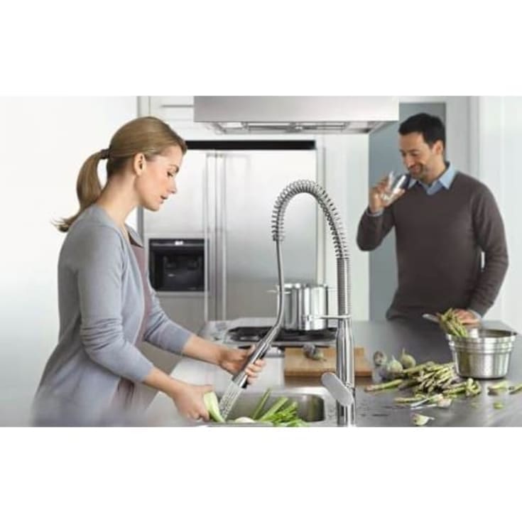 Grohe K7 kjøkkenarmatur, stål