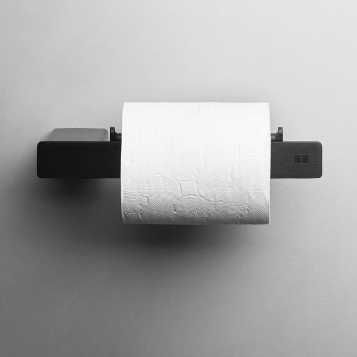Unidrain Reframe toalettpappershÄllare, svart