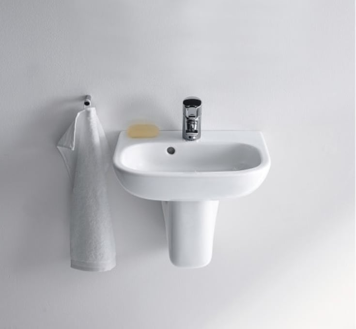 Duravit D-Code håndvask, 45x34 cm, hvid