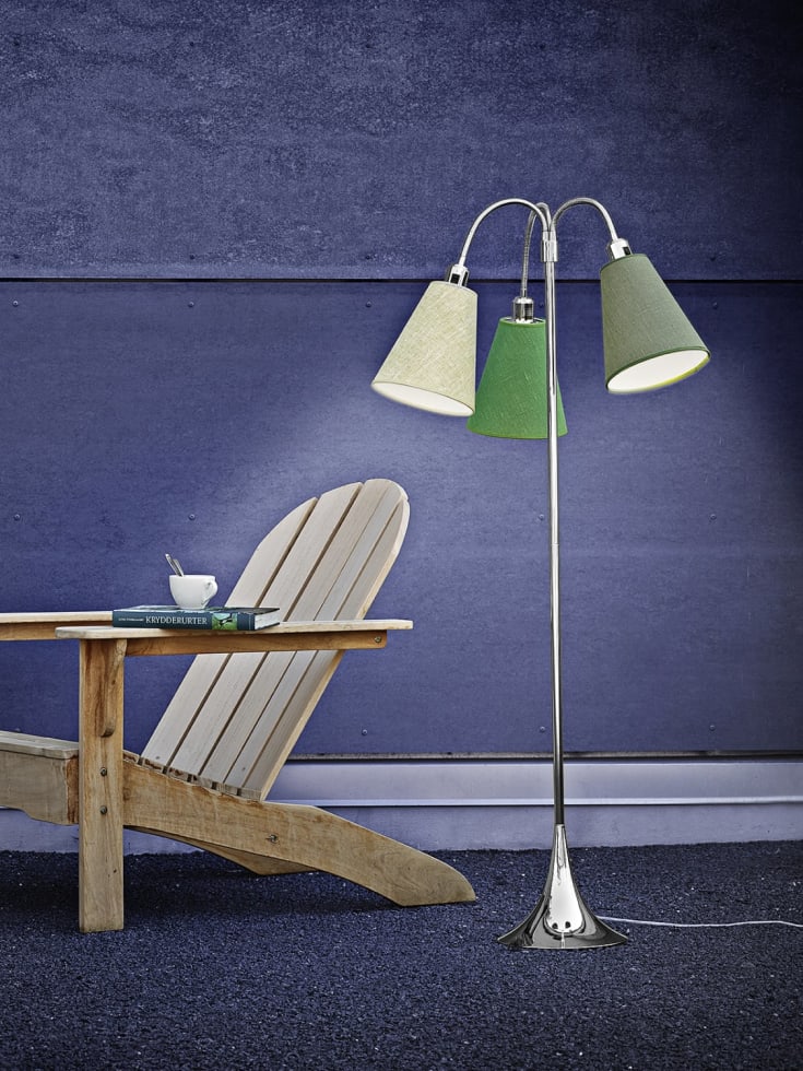 Nielsen Light Trafik golvlampa fot, krom
