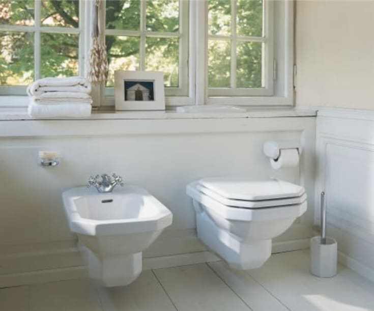 Duravit 1930 væghængt toilet, hvid