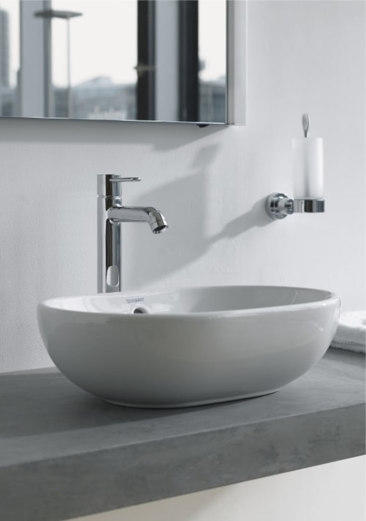 Duravit Foster toppmontert servant, 50x35,2 cm, med wondergliss, hvit