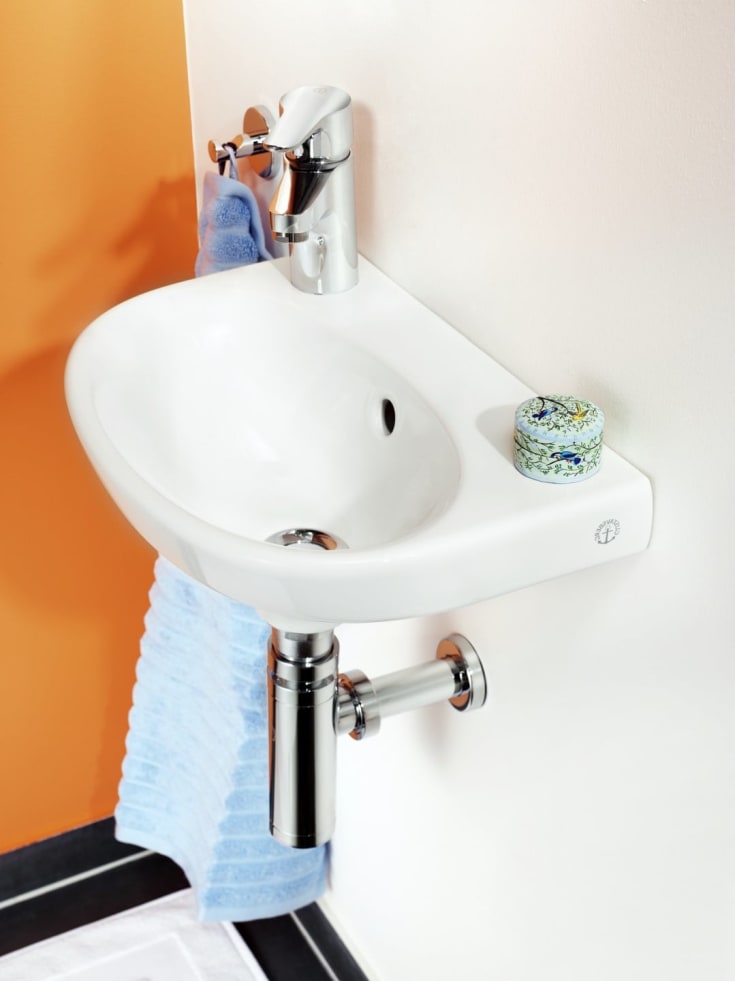 Gustavsberg Nautic 5540 servant, 40x27,5 cm, venstre, hvit