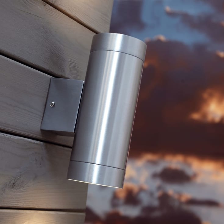 Nordlux Tin Maxi vägglampa utomhus, aluminium