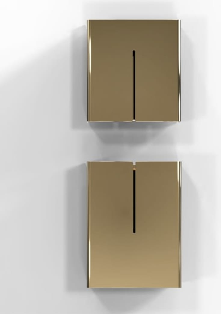 Frost Nova2 pappersdispenser, guld